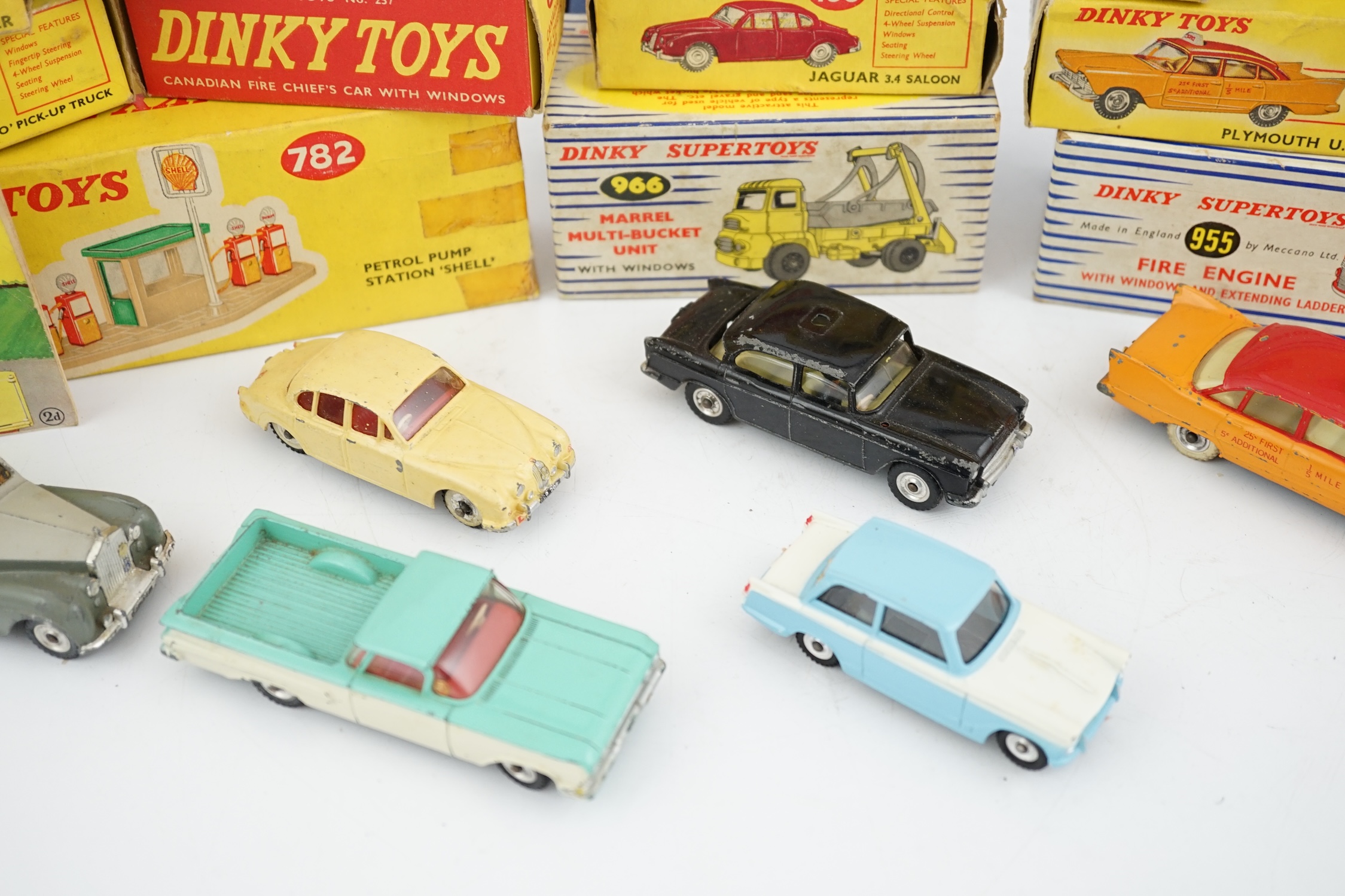 Eleven boxed Dinky Toys